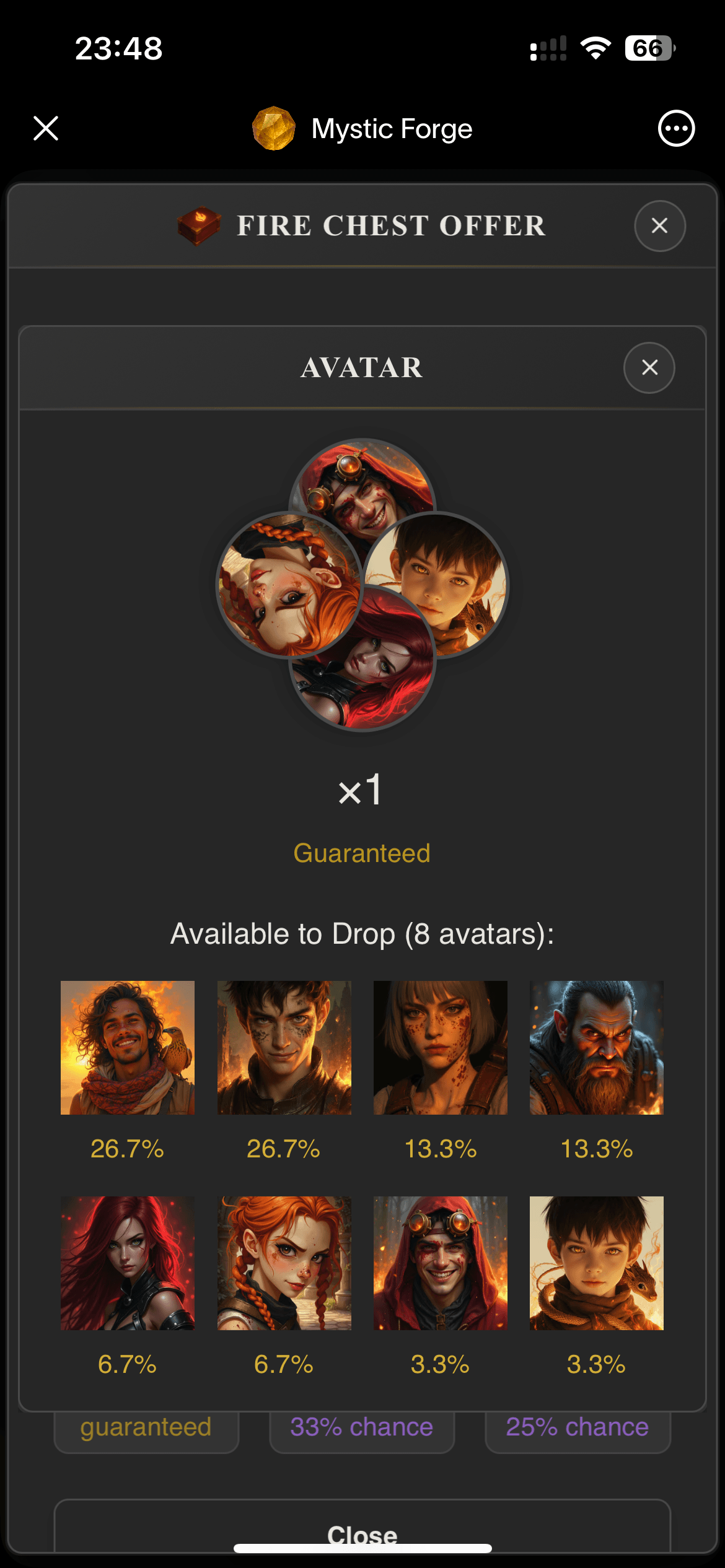 Fire avatars